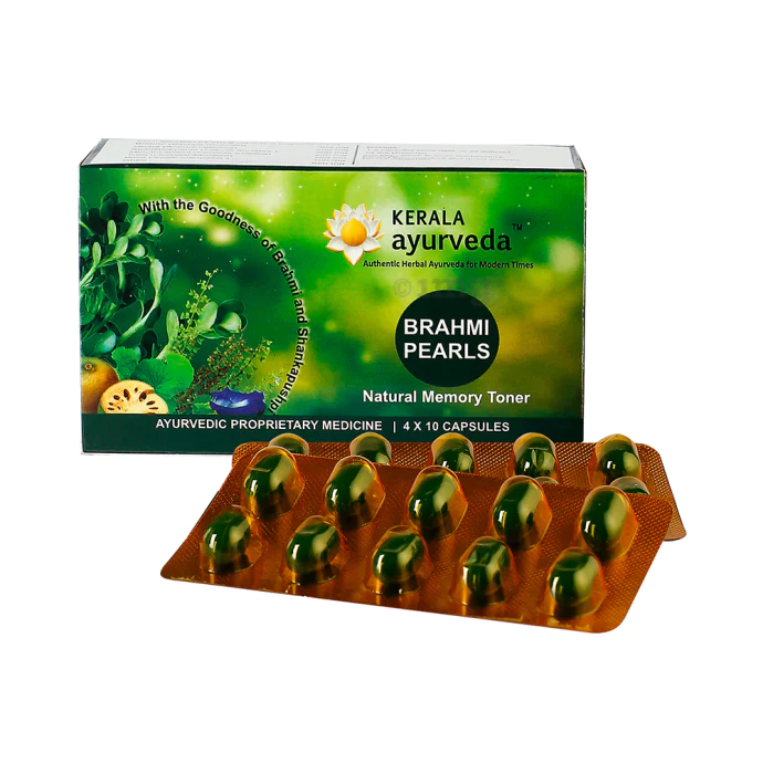 Kerala Ayurveda Brahmi Pearls, 40 Capsules-2.webp